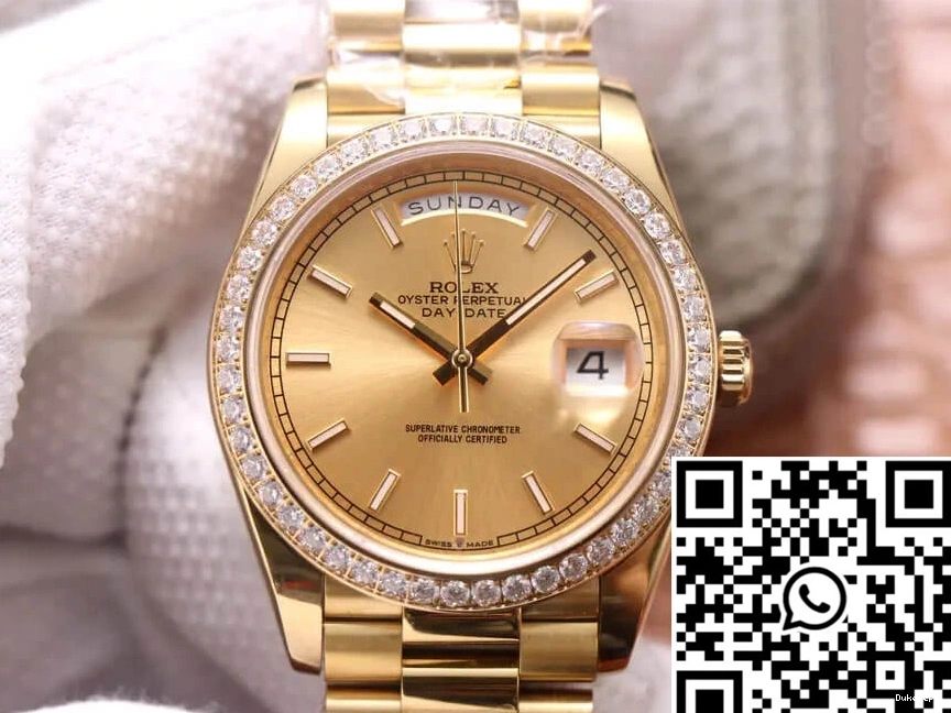 Champagne Rolex EW Dial Factory M228348RBR-0008 Day-Date 0315